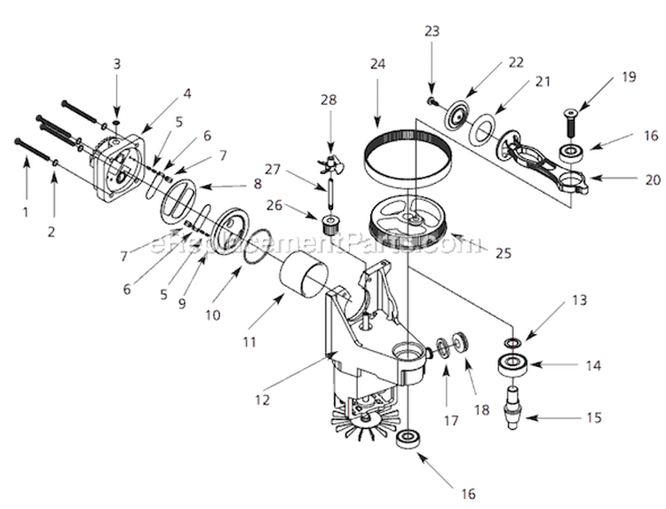 Page B Diagram and Parts List for FP220700 2003 Campbell Hausfeld Compressor